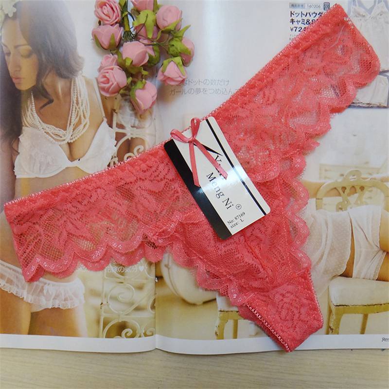Women's T-Back Sexy T/T-Back Lace Underwear Women's Sexy Stock Lady Thong - 图片 3