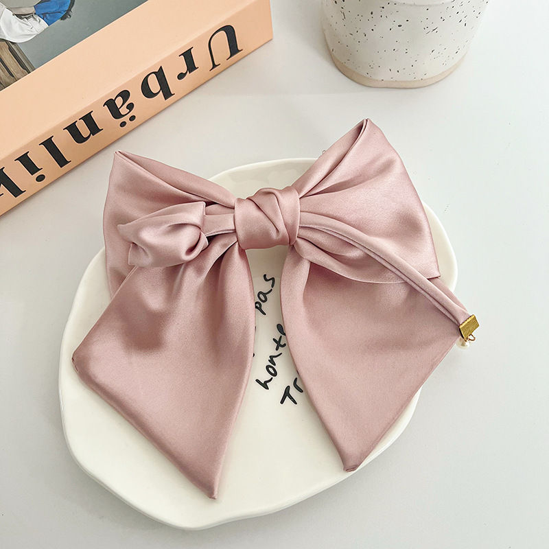 Satin Bow Barrettes Hairpin Hair Accessories Fashion Women Headdres Hair Clips - 图片 14