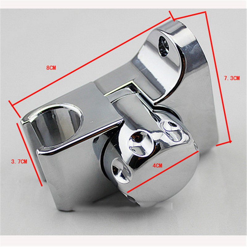 Universal Shower Head Holder Chrome Bathroom Bracket Home Wall Mount Adjustable - Image 6