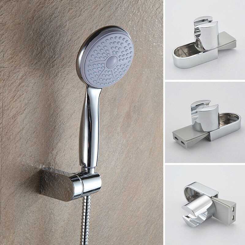 ABS Chrome Adjustable Shower Head Holder Handheld Shower Holder Bathroom Product New - Image 6