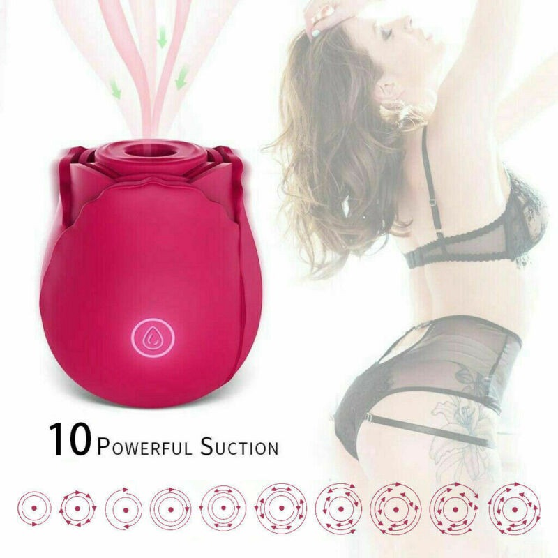 Rose Sucking Vibrator Clit Sucker Female Dildo G spot Massager Sex Toy for Women - 图片 25