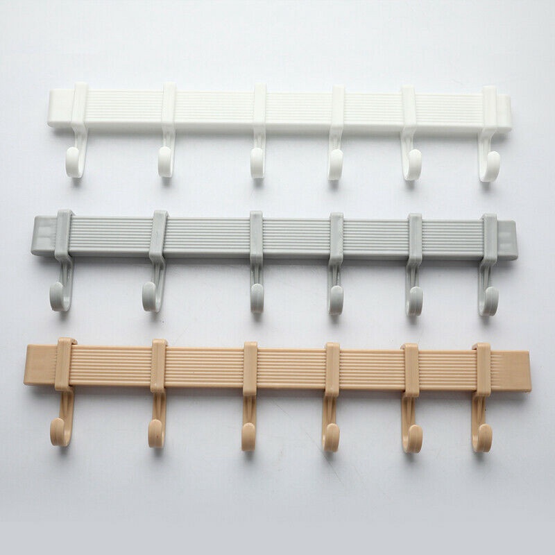 Multifunction Kitchen Storage Hook Holder 6 Hooks Wall Door Holder Hanger Rack For Spoon Scoop Bathroom Kitchen Organizer - Image 12