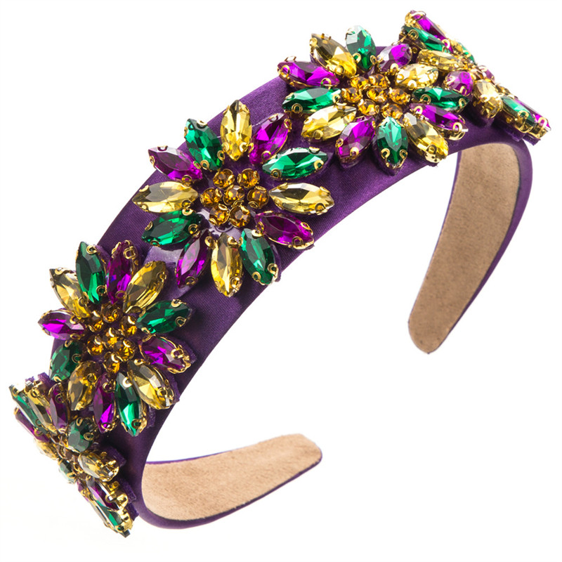 Fashion Baroque Sparkling Full Rhinestone Beautiful Headband Hair Accessories Hair Ornaments - 图片 14