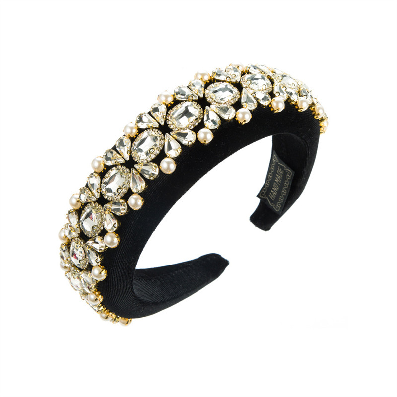 Baroque Palace Style Pearl Headband Women's Retro Heavy Industry Elegant Hair Accessories - 图片 6
