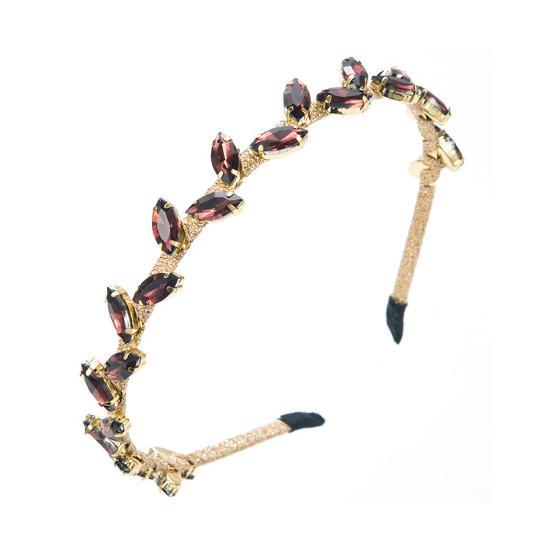 Baroque Inlaid Glass Drill Headband Hair Pressing Ornament Fashion Hair Accessory - 图片 6