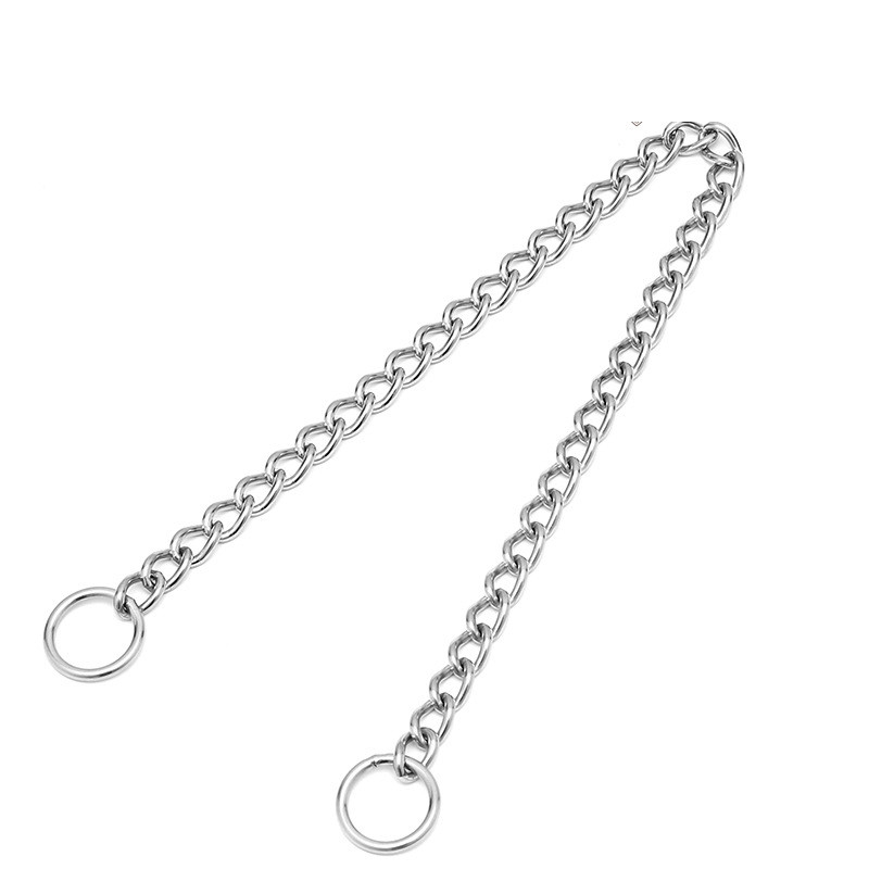 Stainless Steel Dog Choke Collar Metal Chain Slip Pet Training Walking Choker UK - 图片 6