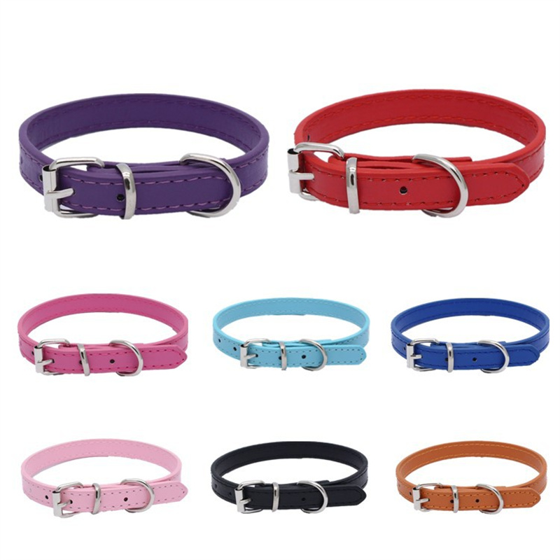 Cross-Border Solid Color Pet Collar Alloy Pipe Buckle Dog Harness Microfiber Bottom Soft and Comfortable Kitten Puppy Collar - Image 22