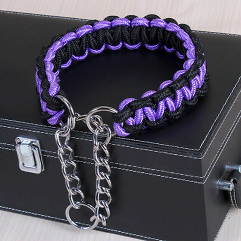 Nylon Chain Dog Training Collars Choker Collar Safety Medium Large Dogs Supply - Image 6