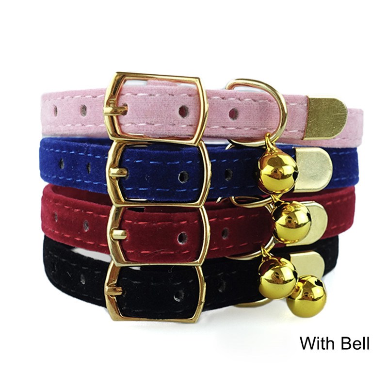 Cat Collar With Bell Safety Cat Collars Puppy Dog Collar For Cats Small Dogs Kittens Solid Pet Collar Chihuahua Products YS0032 - 图片 15