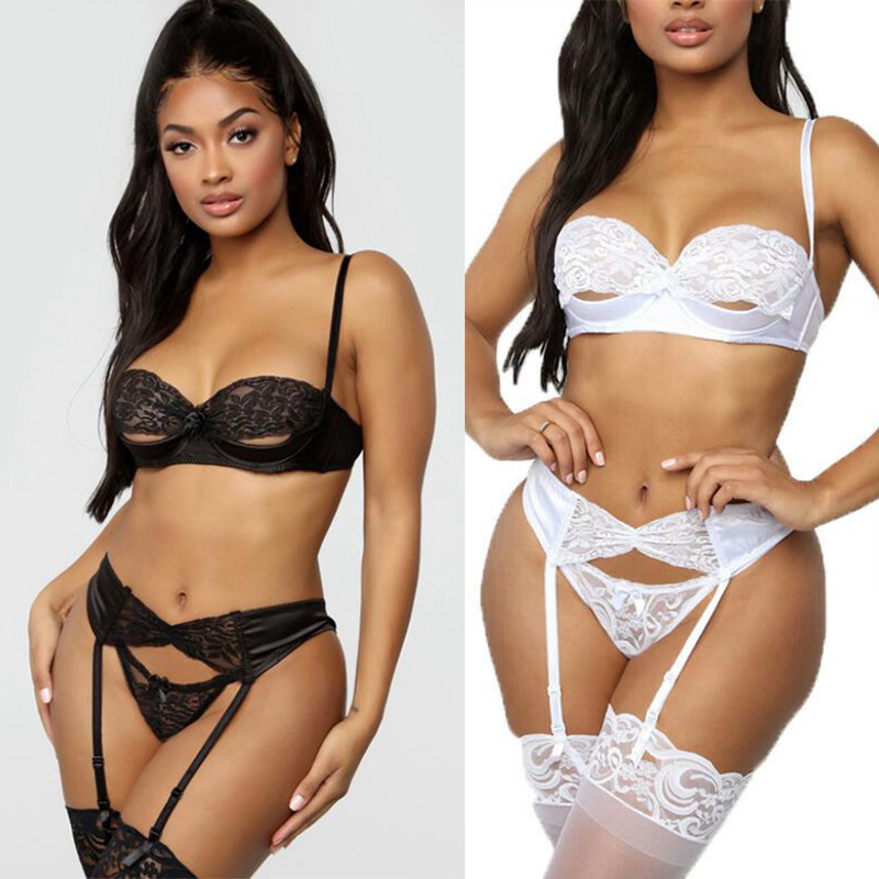 Sexy Lingerie Underwear Sleepwear Women G-string Bra Lace Babydoll Nightwear Lady Sexy Lace Bikini Cover up Beachwear - Image 11