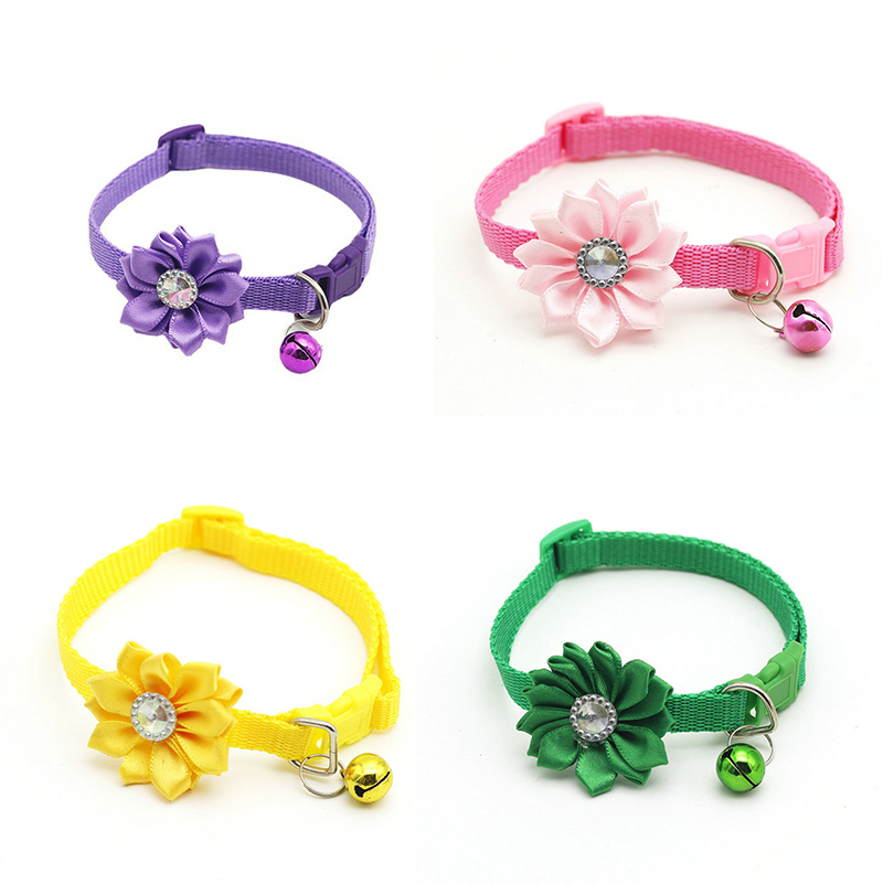 New Products in Stock Supply 1.0 Pet Bell Flower Collar Dog Collar Collar Cat Collar Ornament - Image 13