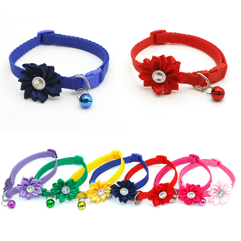 New Products in Stock Supply 1.0 Pet Bell Flower Collar Dog Collar Collar Cat Collar Ornament - Image 14
