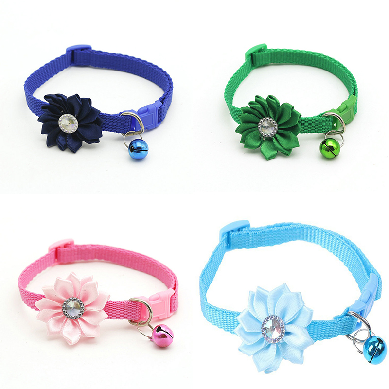 New Products in Stock Supply 1.0 Pet Bell Flower Collar Dog Collar Collar Cat Collar Ornament - Image 11