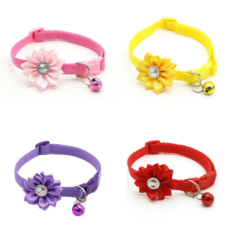 New Products in Stock Supply 1.0 Pet Bell Flower Collar Dog Collar Collar Cat Collar Ornament - Image 12