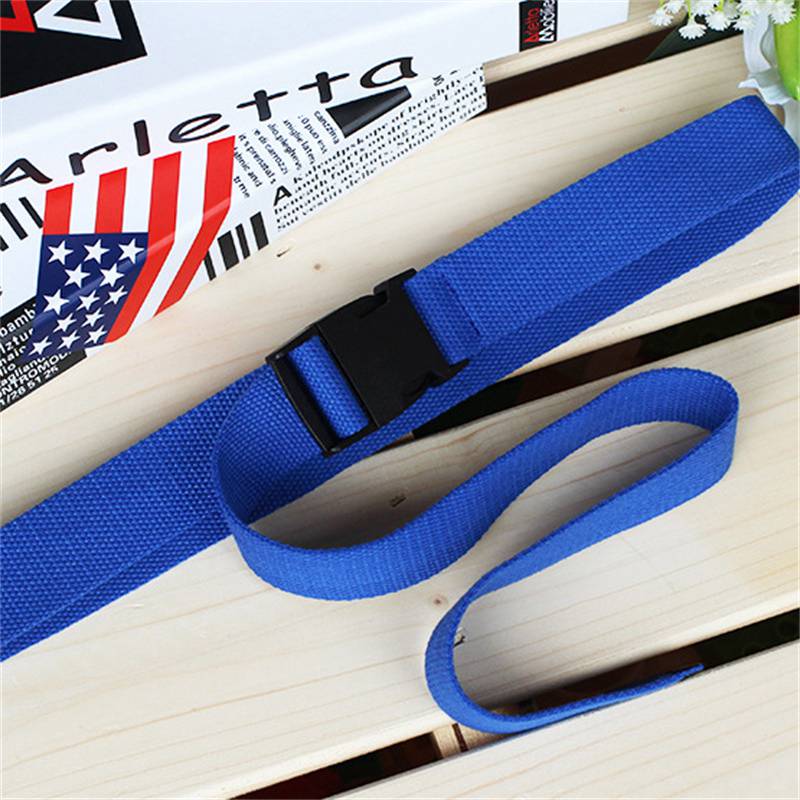 Factory Direct Supply Plastic Buckle Release Buckle Canvas Belt Female Tactical Buckle Solid Color Belt Student Military Training Outdoor Pant Belt - Image 4