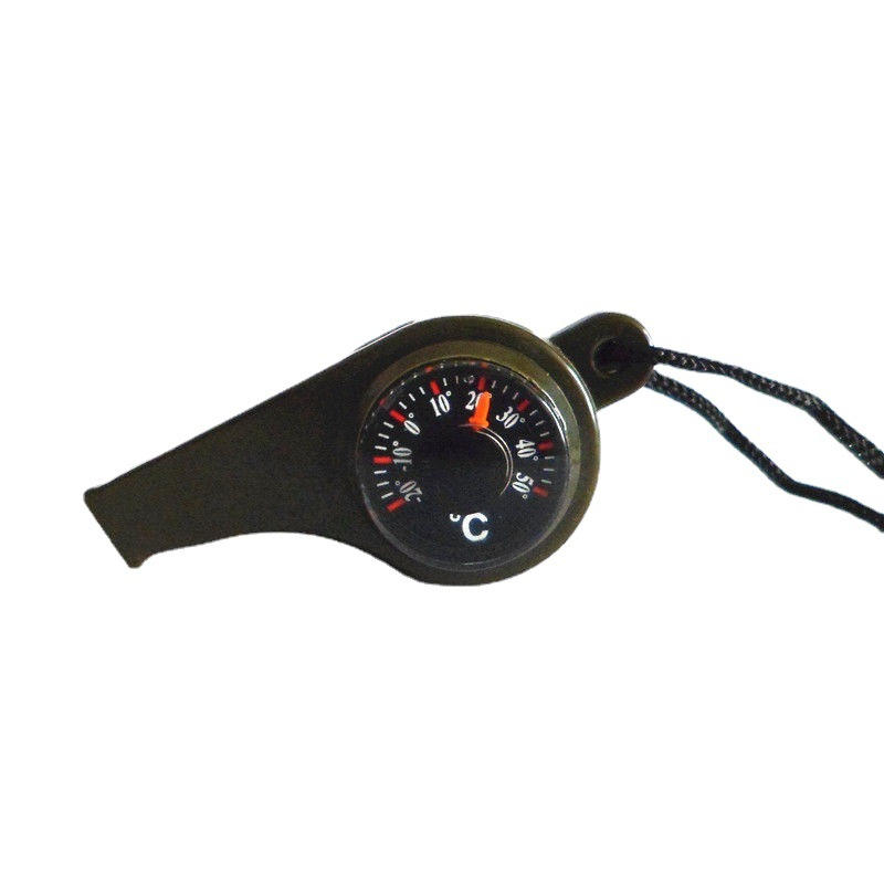 2PC Three in One Life-Saving Whistle with Lanyard Thermometer Compass Outdoor Multifunctional Whistle - 图片 9