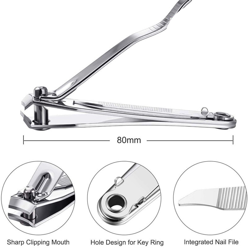 Elegant Touch Large Toe Nail Clippers Cutters Trimmer Nipper Finger Effortless - 图片 7