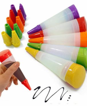 Silicone Pastry Icing Piping Utensil Nozzles Cake Fondant Tool Decorating Pen