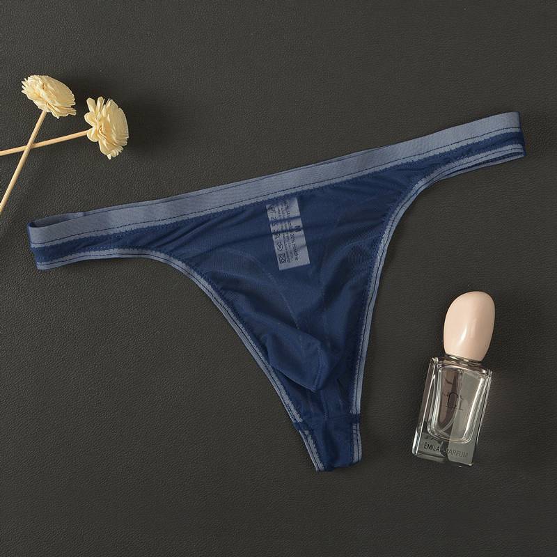 Men's Underwear T-Back Thong G-String Sexy Breathable Tangas Mesh Thong See Through Underpant Sezy Lingerie Male Panties A50A50 - 图片 21