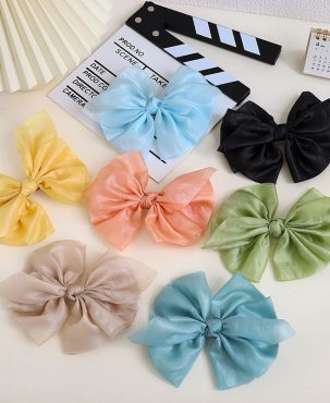Bow Clip Ponytail Clip Sweet Cute Girls' Hair Accessories Headdress Hair Ornaments Fashion