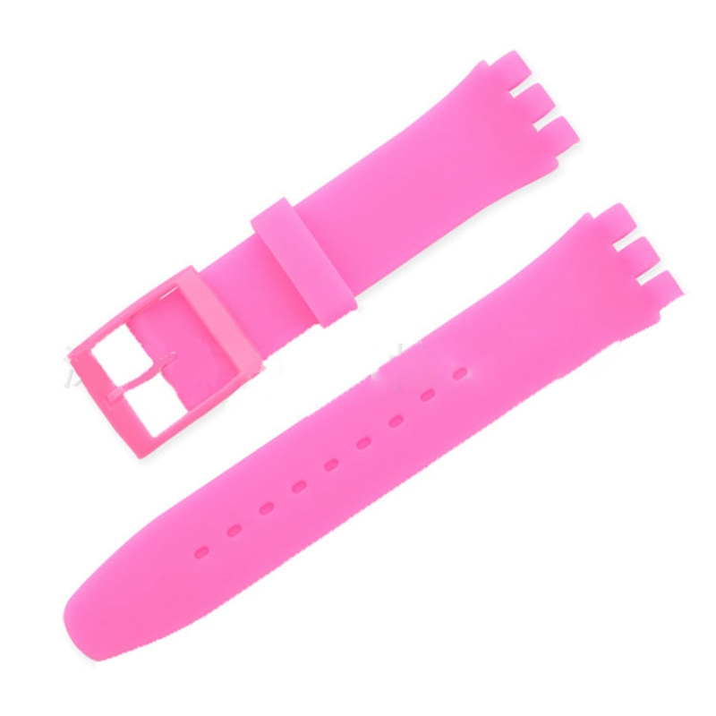 Substitute Swatch Swatch Strap Silicone Watch Strap Accessories 12mm16mm17mm19mm20mm Multi-Color - 图片 14
