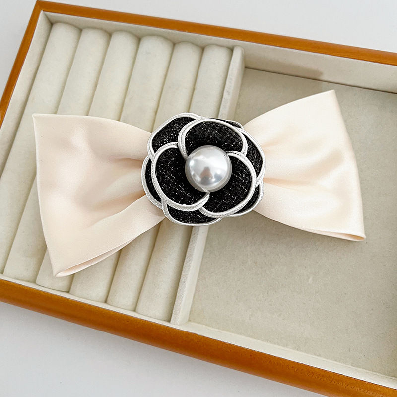 Pearl Camellia Hair Band Retro Classic Style Hair Accessories Barrettes Grip Shark Clip Headdress Fashion - 图片 15