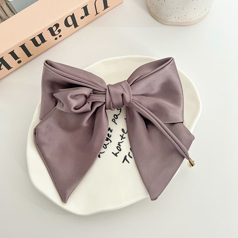 Satin Bow Barrettes Hairpin Hair Accessories Fashion Women Headdres Hair Clips - 图片 15