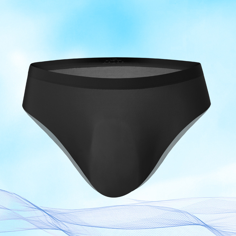 Stable Supply Seamless Men Ice Silk Briefs Men's Ultra-Thin One-Piece 3D Convex Film Shorts Sexy Live Broadcast Summer - 图片 7