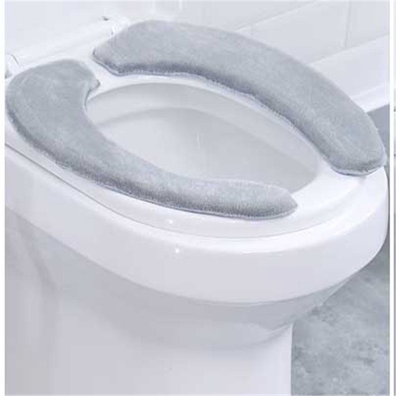 Bathroom Toilet Seat Washable Soft Warmer Mat Cover Pad Cushion Cover Warm - 图片 14