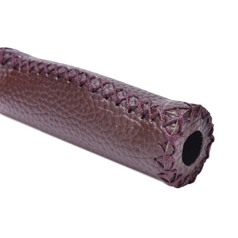 Vintage Artificial Leather Cycling Road Mountain Bike Handlebar Grip End - Image 6