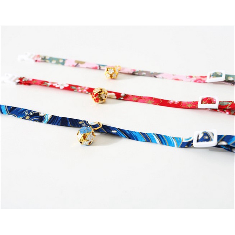 Cat Dog Collar Cute Japanese/Chinese Style With Bell & Adjustable Strap - 图片 10
