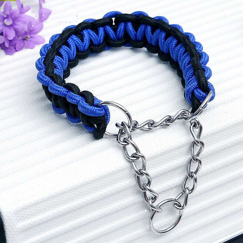Nylon Chain Dog Training Collars Choker Collar Safety Medium Large Dogs Supply - Image 7