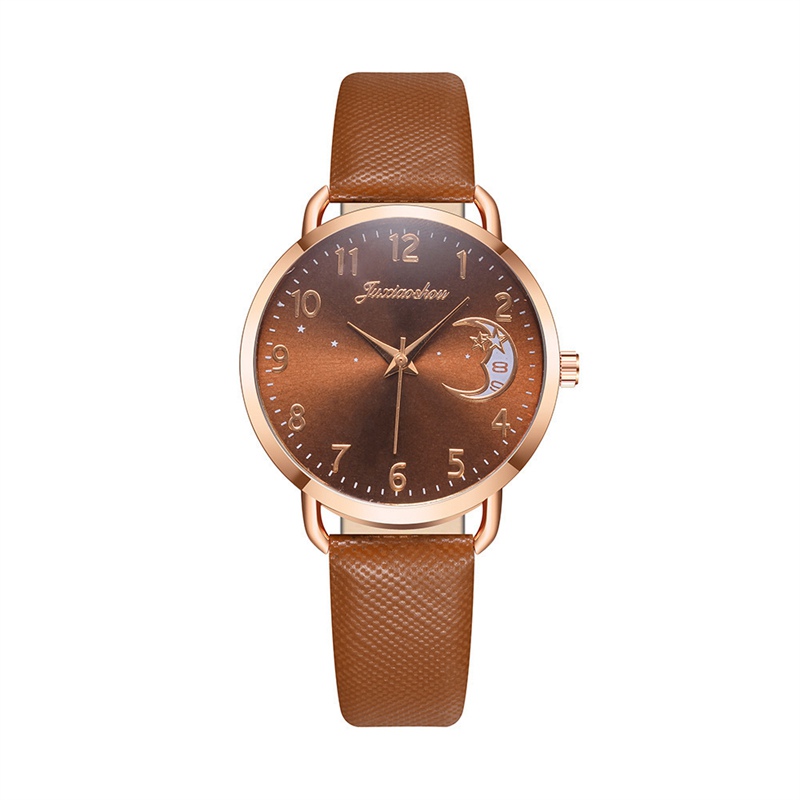 Ladies Womens Watch+Bracelet Fashion Leather Strap Quartz Wristwatch Xmas Gift - 图片 34