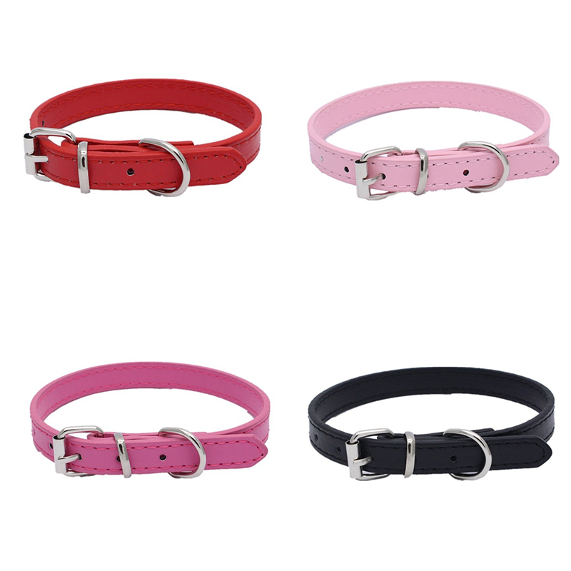 Cross-Border Solid Color Pet Collar Alloy Pipe Buckle Dog Harness Microfiber Bottom Soft and Comfortable Kitten Puppy Collar - Image 27
