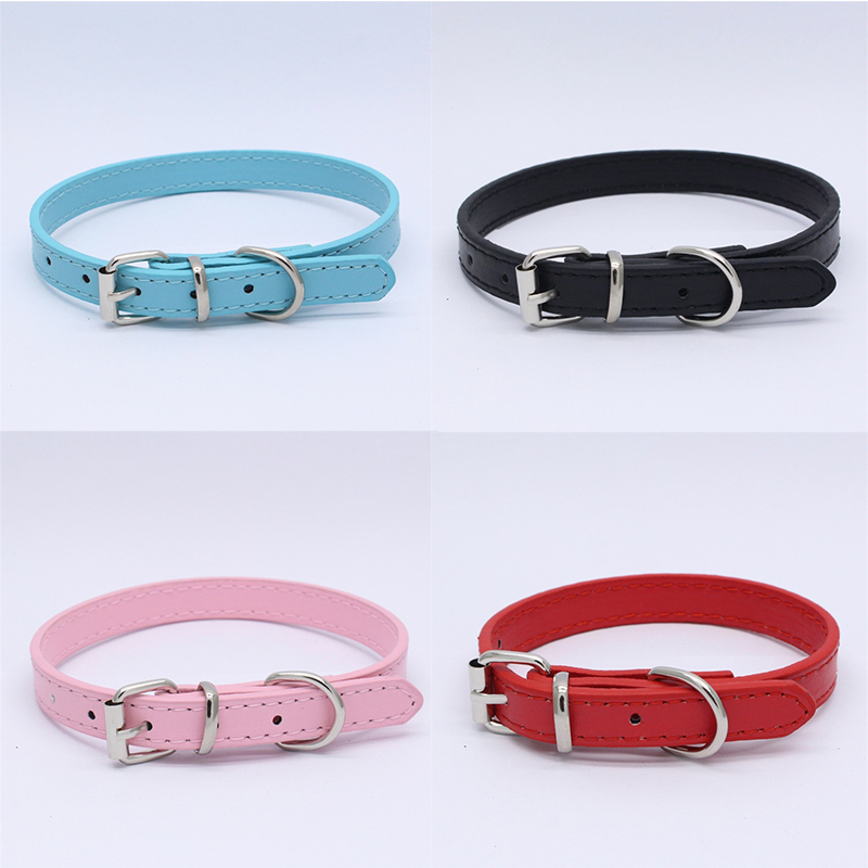 Cross-Border Solid Color Pet Collar Alloy Pipe Buckle Dog Harness Microfiber Bottom Soft and Comfortable Kitten Puppy Collar - Image 26