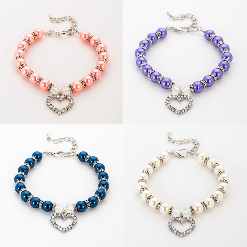 Manufacturers Popular Pet Supplies Pearl Necklace Pet Collar Dogs and Cats Ornament Cross-Border E-Commerce Amazon - Image 14