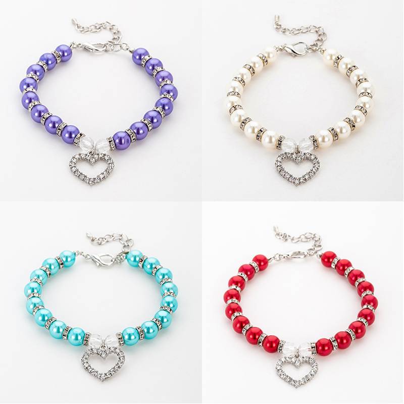 Manufacturers Popular Pet Supplies Pearl Necklace Pet Collar Dogs and Cats Ornament Cross-Border E-Commerce Amazon - Image 11