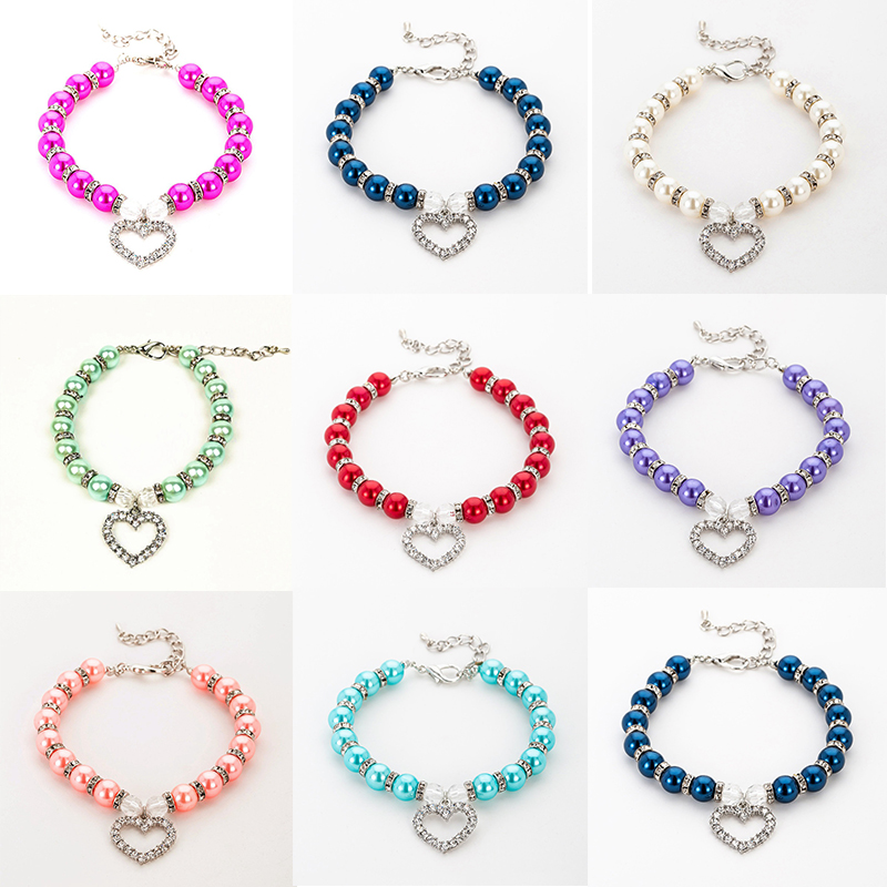 Manufacturers Popular Pet Supplies Pearl Necklace Pet Collar Dogs and Cats Ornament Cross-Border E-Commerce Amazon - Image 17