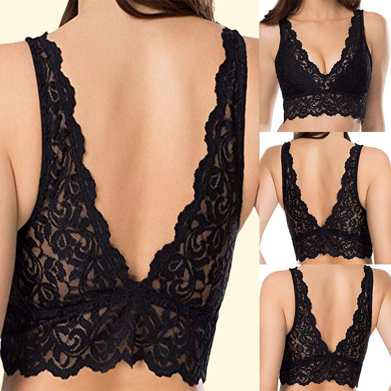 Foreign Trade Amazon Hot Sexy Lingerie European and American Style Sexy Lace Bra Temptation See-through Vest B3008 - 图片 4