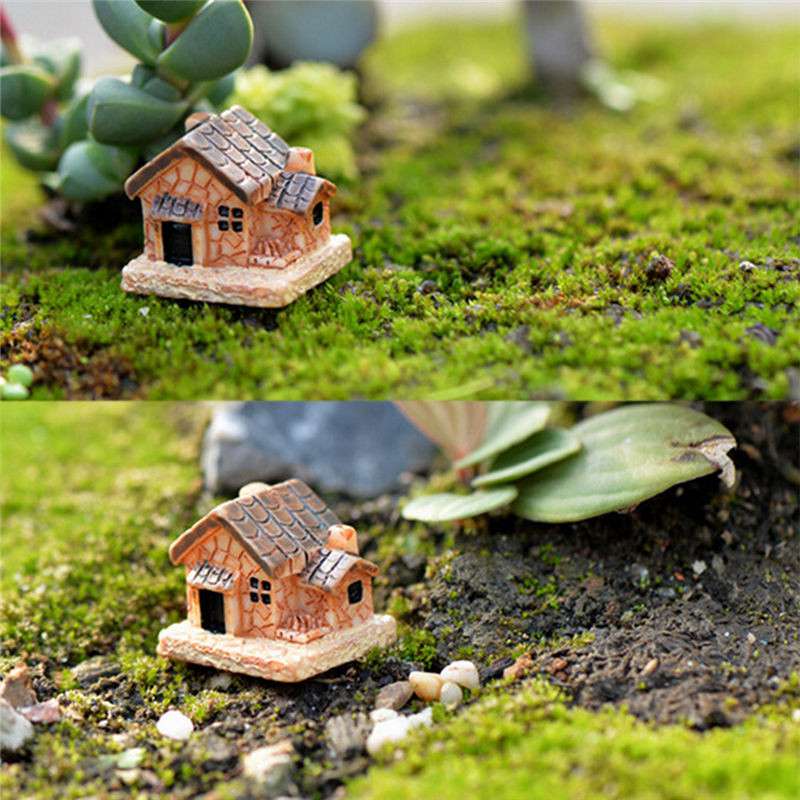 3pc Mini Small House Cottages DIY Toys Crafts Figure Fairy Garden Ornament Landscape Decor - Image 14