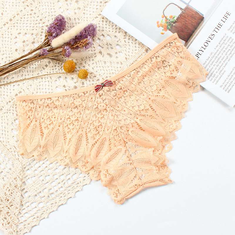 New Panties Women Lace Underwear Sexy Low-Waist Briefs Hollow Out G String Underpant Solid Comfortable Female Lingerie - 图片 11