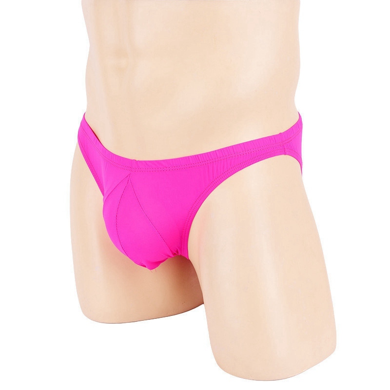 Sexy Men Ice Silk Briefs Lingerie Underwear Bulge Pouch Bikini Panties - 图片 29
