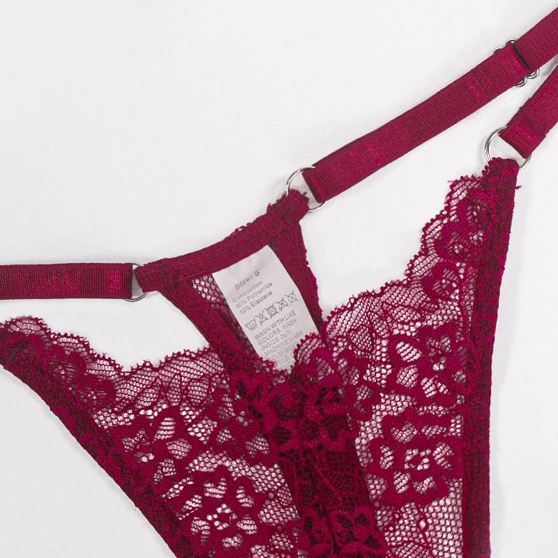 Sexy Lace Panties Women Underwear V-waist See Through Thong G-string Female Adjustable Lingerie Breathable Seamless Underpants - 图片 10