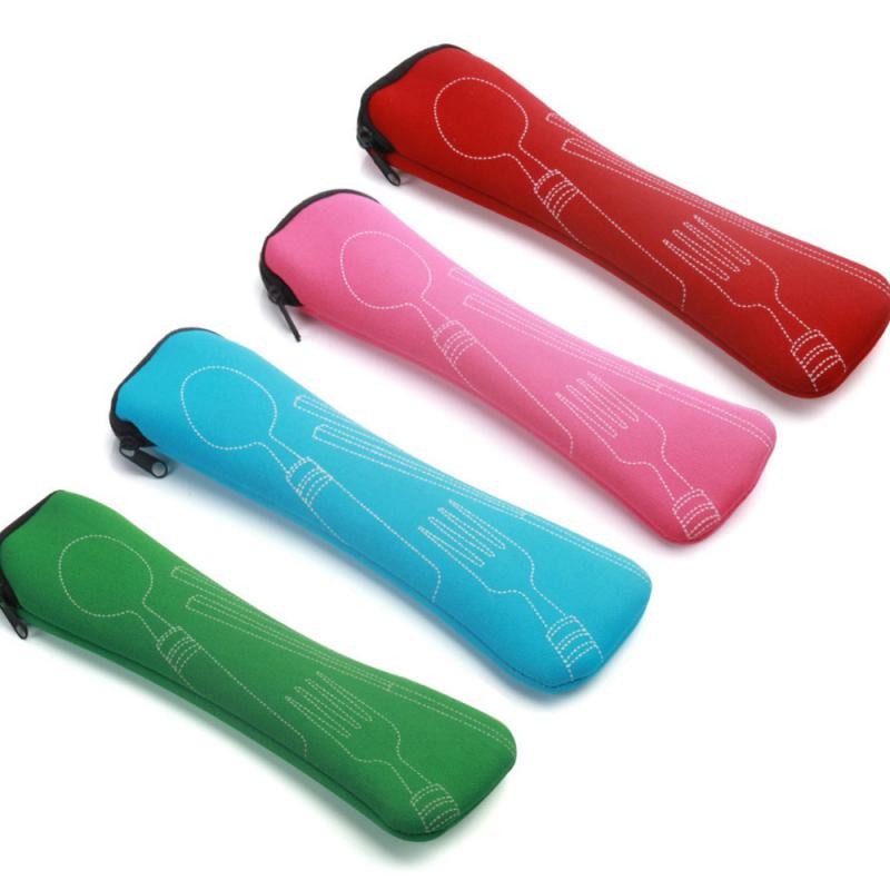 Portable Tableware Bag Cutlery Bag Dinner Set Travel Packaging Storage Box Dinnerware Picnic Fork Spoon Bag Without Dinnerware - 图片 14