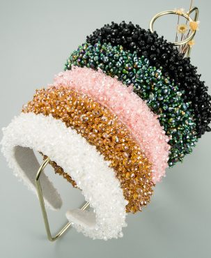 Baroque Hand-Stitched Star Hair Band Full Crystal Headband Fashion Hair Accessory