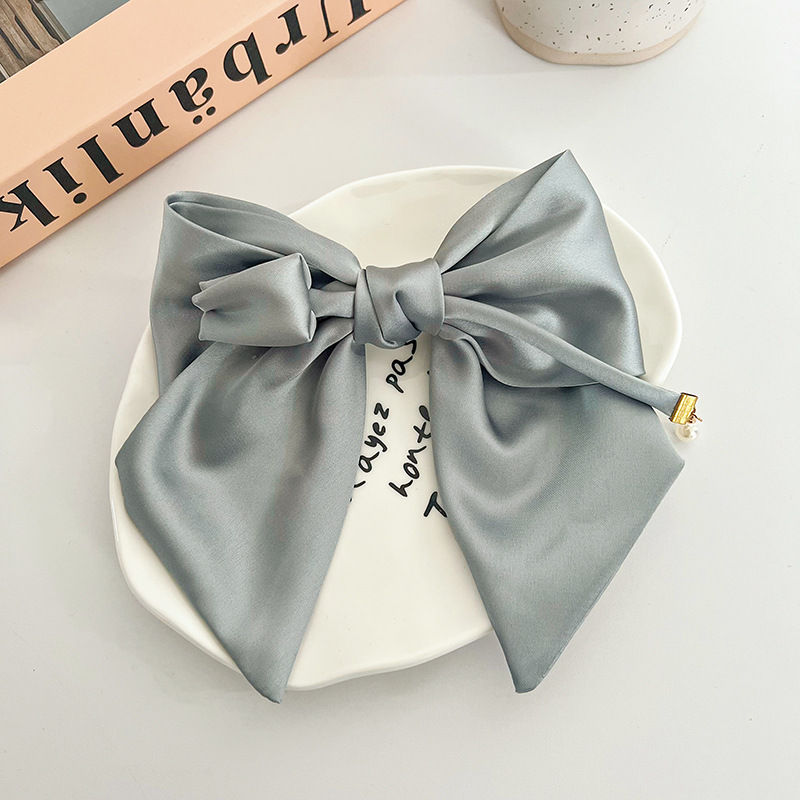 Satin Bow Barrettes Hairpin Hair Accessories Fashion Women Headdres Hair Clips - 图片 16