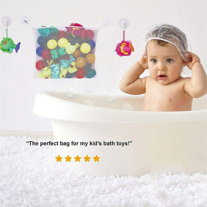 Baby Bathroom Mesh Bag For Bath Toys Bag Baby Kids Toy Storage Net Organizer - Image 8