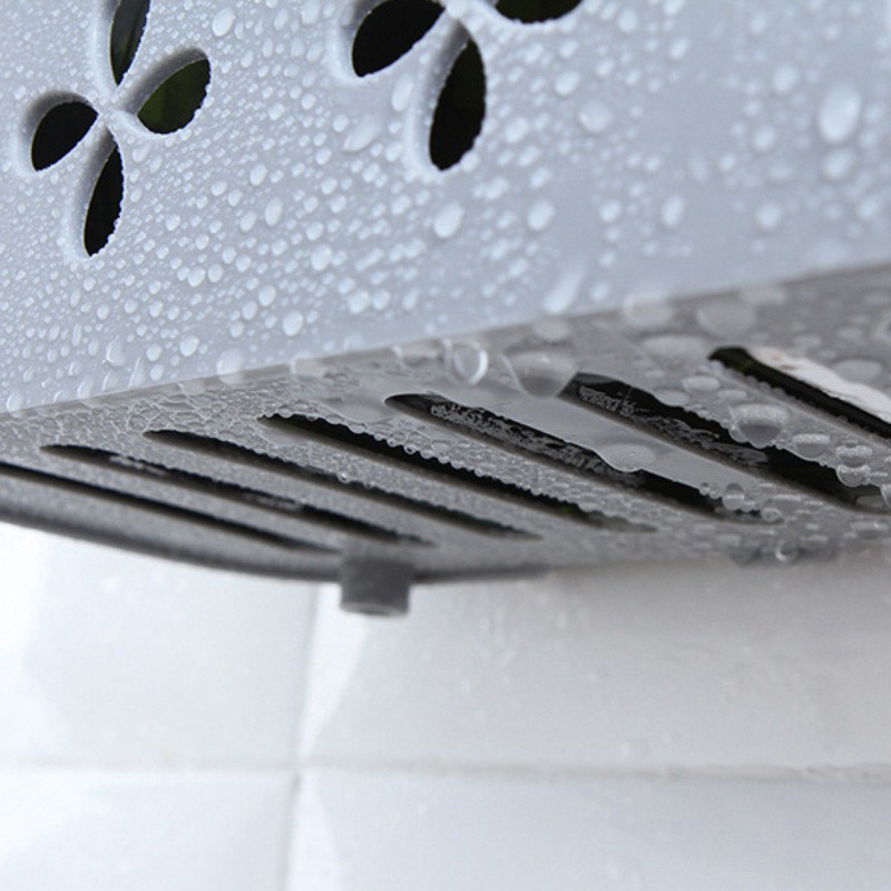 Shower Suction Shelf Tidy Wall Storage Basket Kitchen Caddy Rack Bathroom Corner - 图片 11