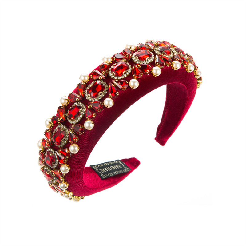 Baroque Palace Style Pearl Headband Women's Retro Heavy Industry Elegant Hair Accessories - 图片 8
