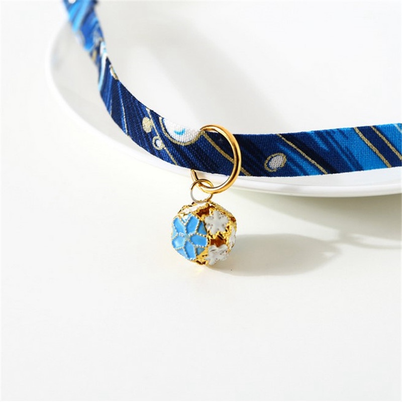 Cat Dog Collar Cute Japanese/Chinese Style With Bell & Adjustable Strap - 图片 11